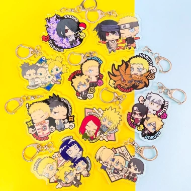 Tặng móc khóa anime BORUTO Naruto Next Generations chibi acrylic mica - 9.950₫