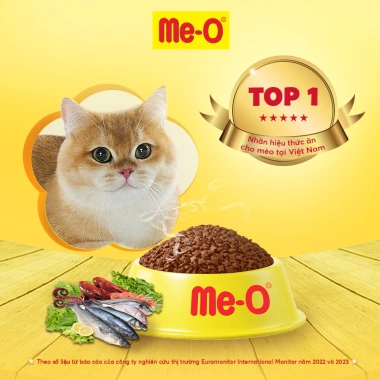 Tặng Nón BH HĐ299k - Thức ăn mèo Me-O hạt vị hải sản 3kg, giá chỉ 297.000đ 2