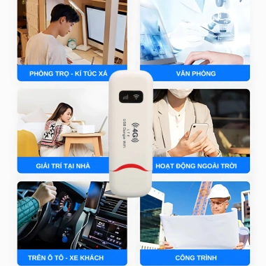 Tặng SIM DATA 4G Viettel 5GB/ngày + Wifi Di Động U17 USB, kèm cáp TypeC - Giá 525.000 5