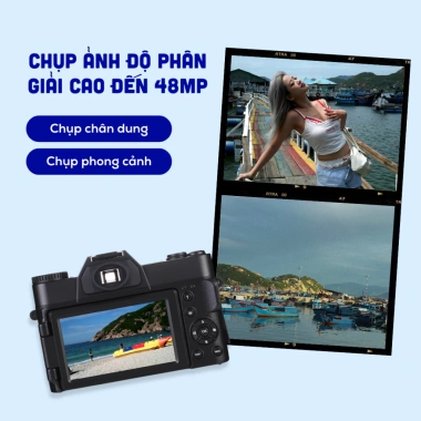 Tặng thẻ nhớ - Máy chụp retro 48MP, video 4K UltraHD, giả lập màu phim, slow‑mo 3 Tặng thẻ nhớ - Máy chụp retro 48MP, video 4K UltraHD, giả lập màu phim, slow‑mo 3