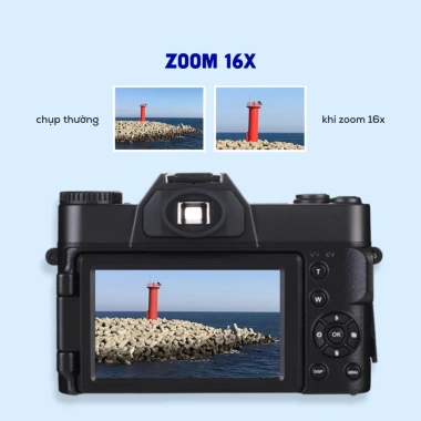 Tặng thẻ nhớ - Máy chụp retro 48MP, video 4K UltraHD, giả lập màu phim, slow‑mo