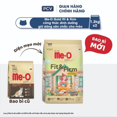 Tặng túi linen quà quấn kèm: Combo 2 gói Me-O Gold 1,2kg x2 cho mèo indoor 10
