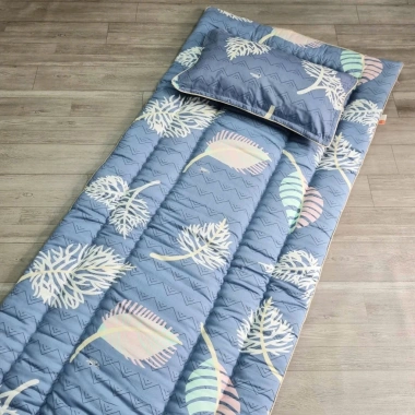 Tặng túi PVC + Bộ nệm gối văn phòng gấp gọn Kimhome, trải sàn 1 người, giá chỉ 450.000₫