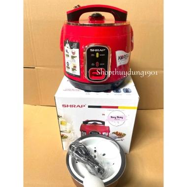 Tặng vỉ hấp nhựa Nồi Cơm Điện mini SHAHP 1L-1.8L chống dính USA, giá rẻ 317.000₫ 4