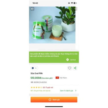 Tăng Vòng 1 Siêu Nhanh 5-7cm Oval Milk - Kích Thước, Săn Chắc, Không Viên Uống