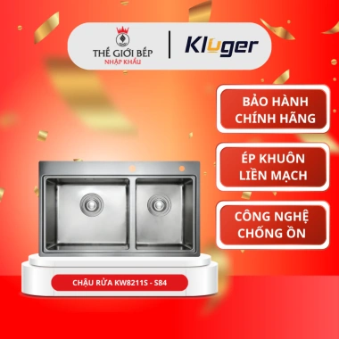 Tặng Vòng Chậu rửa bát Kluger KW8.211S S84 - Hộc rửa tiện ích, chống tràn, cách âm hiệu quả - Giá ưu đãi 8,39 triệu 2