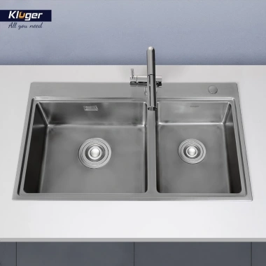 Tặng Vòng Chậu rửa bát Kluger KW8.211S S84 - Hộc rửa tiện ích, chống tràn, cách âm hiệu quả - Giá ưu đãi 8,39 triệu 8