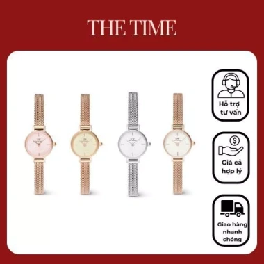 Tặng vòng tay – Đồng hồ nữ Daniel Wellington Petite Mini dây thép, giảm giá 1,4tr