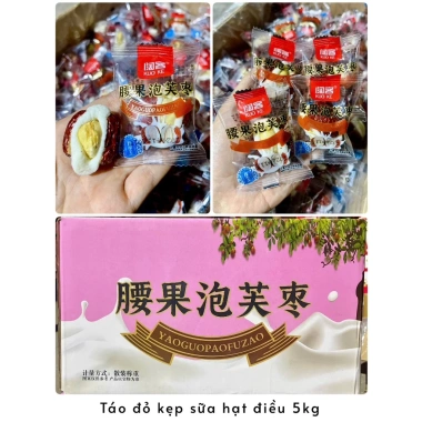 Táo đỏ kẹp hạt điều sữa lạc dạ Loại 1 1kg giá ưu đãi 90.000đ 5