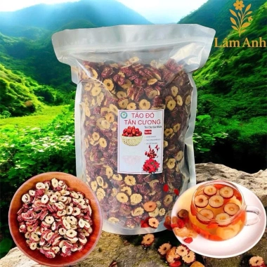 Táo Đỏ Thái Lát Khô Tự Nhiên - Trái Cây Sấy Khô Pha Trà, Nấu Nước, Giá 59.000 VND