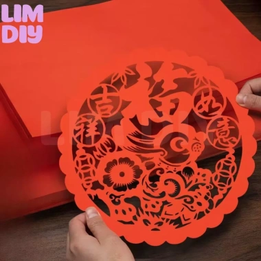 Tập 10 Giấy Bìa Màu Đỏ LIM DIY Giấy Mỹ Thuật Cứng Vừa A3 A4 A5 Hình Tròn 25‑29cm Giá 39.900₫ 4