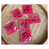 Tập 100 tem tag chữ thư pháp - Trang trí giỏ quà Tết 2.026, làm đồ handmade, chỉ 14.000₫ 5
