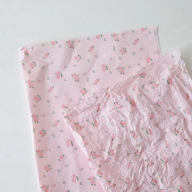 Tập 20 tờ Giấy nhăn họa tiết hoa nhí, nơ, lót mếch nến, giấy vò - Giá 26.000đ