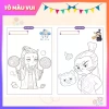 Tập 20 tranh tô màu Natra giấy dày A4/A5 - Đồ chơi giáo dục sáng tạo cho bé 5
