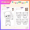 Tập 20 tranh tô màu Natra giấy dày A4/A5 - Đồ chơi giáo dục sáng tạo cho bé 9