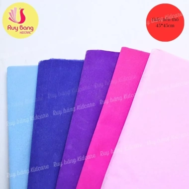 Tập 50 tờ giấy Mếch lụa 45x45cm, đủ màu, nến thô, gói hoa, tài lộc chỉ 12.000đ 2