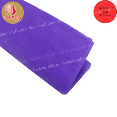 Tập 50 tờ giấy Mếch lụa 45x45cm, đủ màu, nến thô, gói hoa, tài lộc chỉ 12.000đ 6