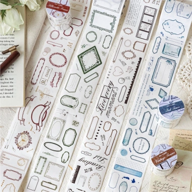 Tạp chí GO 5x200cm Washi Masking Tape - Die-Cut PET Sticker cho Scrapbooking, Junk Journal, Planner DIY, giảm còn 31.570đ