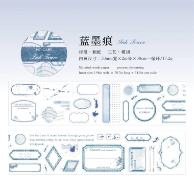 Tạp chí GO 5x200cm Washi Masking Tape - Die-Cut PET Sticker cho Scrapbooking, Junk Journal, Planner DIY, giảm còn 31.570đ