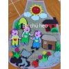 Tạp dề kể truyện cho trẻ mầm non - Vải thấm hút, họa tiết bắt mắt, giảm còn 99.000đ 5