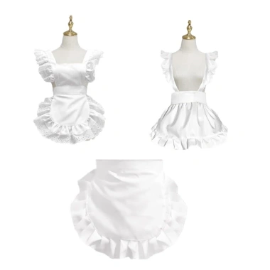 Tạp Dề Người Giúp Việc Xù Eo Halloween Cho Nữ - Cosplay Nhà Bếp Giá Ưu Đãi 155k