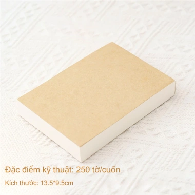 Tập Giấy Ghi Chú Bìa Kraft NO32 - Note Giấy Trơn, Sổ Tay Tối Giản, 31.050 VND 7