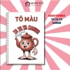 Tập Tô Màu Tung Tung Tung Sahur Bé – Giấy Dày Không Lem, Hình Dễ Thương, Giá 50.000 2