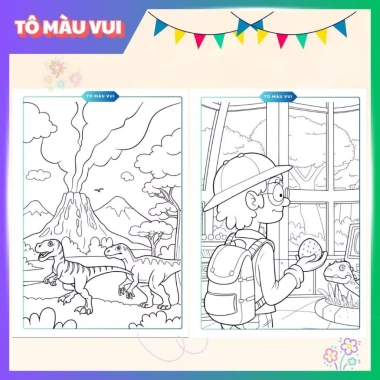 Tập tranh tô màu Khủng Long Siêu To - Giá ưu đãi 39.200đ, sáng tạo cho bé 7 Tập tranh tô màu Khủng Long Siêu To - Giá ưu đãi 39.200đ, sáng tạo cho bé 7