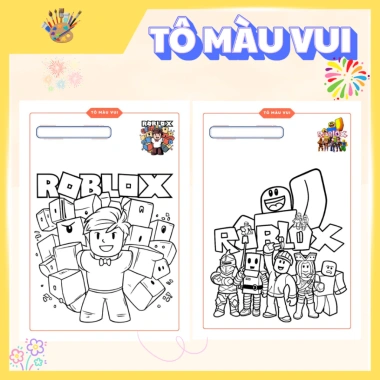 Tập Tranh Tô Màu Roblox - Đồ Chơi Mỹ Thuật Thủ Công Giá Ưu Đãi 39.200 VNĐ 4 Tập Tranh Tô Màu Roblox - Đồ Chơi Mỹ Thuật Thủ Công Giá Ưu Đãi 39.200 VNĐ 4