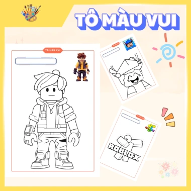 Tập Tranh Tô Màu Roblox - Đồ Chơi Mỹ Thuật Thủ Công Giá Ưu Đãi 39.200 VNĐ