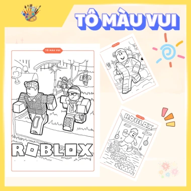 Tập Tranh Tô Màu Roblox - Đồ Chơi Mỹ Thuật Thủ Công Giá Ưu Đãi 39.200 VNĐ