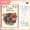 Tập Tranh Tô Màu Tết Trung Thu Rộn Ràng Rước Đèn Múa Lân Phá Cỗ Giấy Dày A4 A5 Cho Bé Sáng Tạo Giá Ưu Đãi 39.200