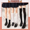 Tất bắp chân trơn Đen Trắng Lolita Học sinh Nhật Bản, ống dài qua đầu gối, 13.900đ