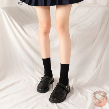 Tất bắp chân trơn Đen Trắng Lolita Học sinh Nhật Bản, ống dài qua đầu gối, 13.900đ 10 Tất bắp chân trơn Đen Trắng Lolita Học sinh Nhật Bản, ống dài qua đầu gối, 13.900đ 10
