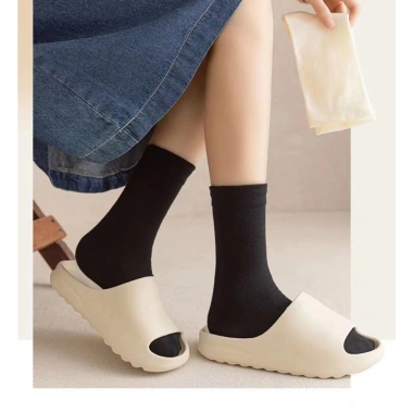 Tất Cao Cổ Nữ Vintage Hàn Quốc Cotton Màu T08 - Đẹp, êm mềm, Giá chỉ 6.999đ