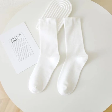 Tất Cao Cổ Nữ Vintage Hàn Quốc Cotton Màu T08 - Đẹp, êm mềm, Giá chỉ 6.999đ