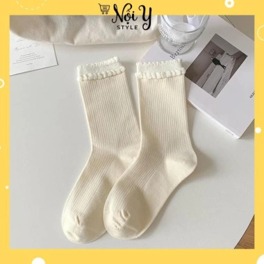 Tất cao cổ trắng tiểu thư nữ, cổ phối viền bèo siêu hot - Giá chỉ 15.000đ