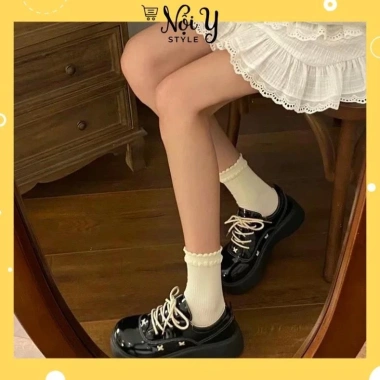 Tất cao cổ trắng tiểu thư nữ, cổ phối viền bèo siêu hot - Giá chỉ 15.000đ
