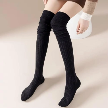 Tất cao Mahes cotton nguyên chất tới đầu gối, giữ ấm thời trang mùa thu đông