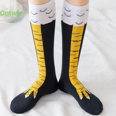 Tất chân cotton con gà ngộ nghĩnh họa tiết 3D trên đầu gối - Giá giảm 54.108₫ 4