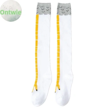 Tất chân cotton con gà ngộ nghĩnh họa tiết 3D trên đầu gối - Giá giảm 54.108₫ 8