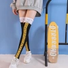 Tất chân gà 60cm Over-the-Knee cực dài, phong cách Viral TK cho CrossFit & Gym - Đen & Cam, giảm giá 48.298₫ 7