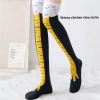 Tất chân gà 60cm Over-the-Knee cực dài, phong cách Viral TK cho CrossFit & Gym - Đen & Cam, giảm giá 48.298₫ 8