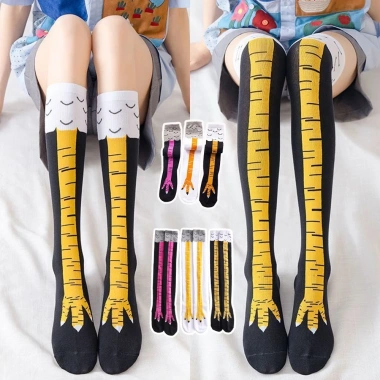 Tất Chân Gà Ngộ Nghĩnh Phong Cách Hài Hước, Phụ Kiện Hình Thú Vui Nhộn 42.990 VND