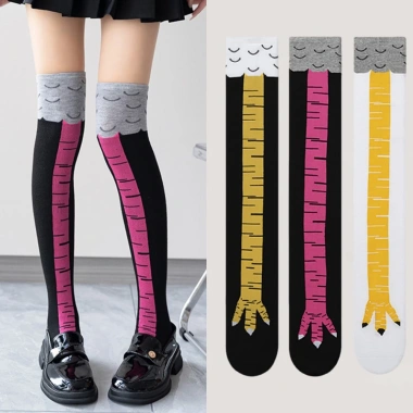 Tất Chân Gà Ngộ Nghĩnh Phong Cách Hài Hước, Phụ Kiện Hình Thú Vui Nhộn 42.990 VND