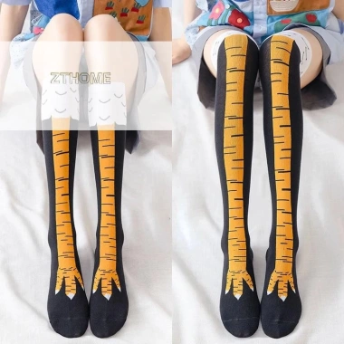 Tất Chân Gà Nữ Đầu Gối Dài 3D Cotton - Thiết Kế Ngộ Nghĩnh, Giá Chỉ 43.740₫ 2