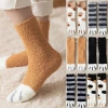 Tất chân mùa đông len bông dày, vớ chân nam nữ hình mèo cute, giữ ấm chỉ 18.920đ 7