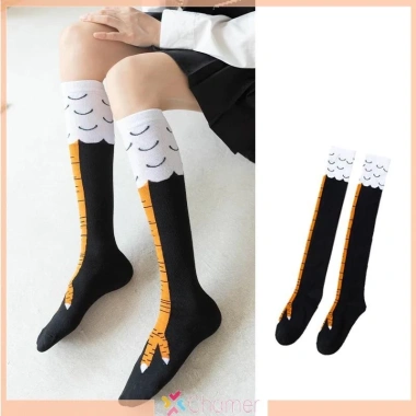 Tất chân nữ hình chân gà dài tới đầu gối 3D ngộ nghĩnh bông cotton mềm mại - Giá 45.252đ