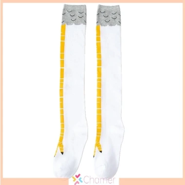 Tất chân nữ hình chân gà dài tới đầu gối 3D ngộ nghĩnh bông cotton mềm mại - Giá 45.252đ