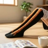 Tất chân nữ hình chân gà - Vớ thể thao dài 2 màu dễ thương, giảm cân, 1-2 đôi